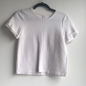 Club Monaco cropped tee